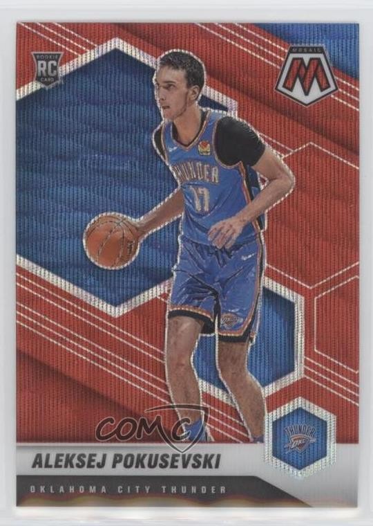 2020-21 Panini Mosaic Rookie Mosaic Red Wave Prizm Aleksej Pokusevski #226 02ez