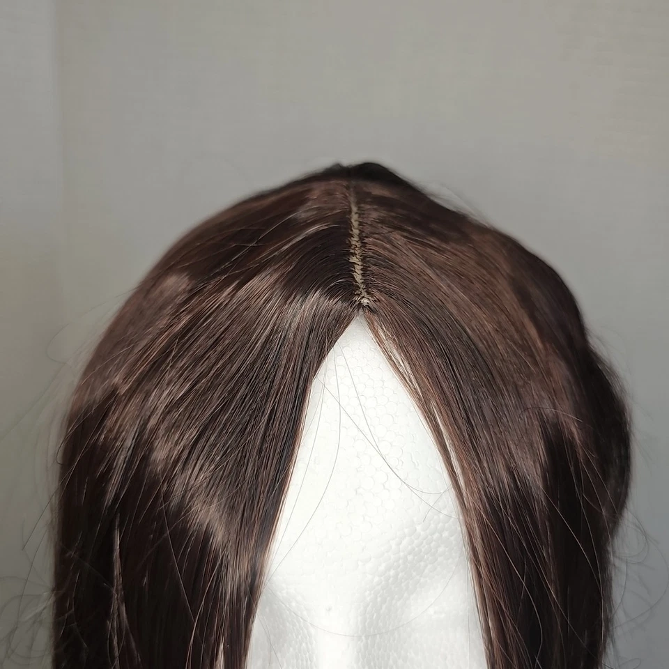 PELUCA MUJER LARGO HASTA LOS HOMBROS PELO LISO Parte Central SIN FLEQUILLOS Sin Peine  Foto 3 de 4