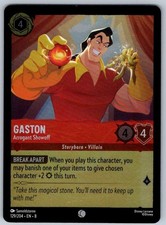 Gaston - Arrogant Showoff 129/204 Common Reign of Jafar Lorcana Cold Foil NM