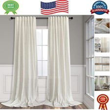 Chic Light Filtering Linen Curtains 84'' - Versatile Panels for All Room Styles