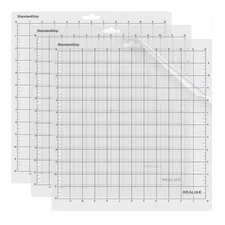12X12 StandardGrip Cutting Mats for Silhouette Cameo 5/4/3/2/1(3 Pack),Gridded A