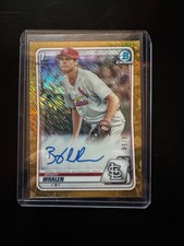 2020 Bowman Chrome Prospect Autographs Gold Refractors #CPABW Brady Whalen