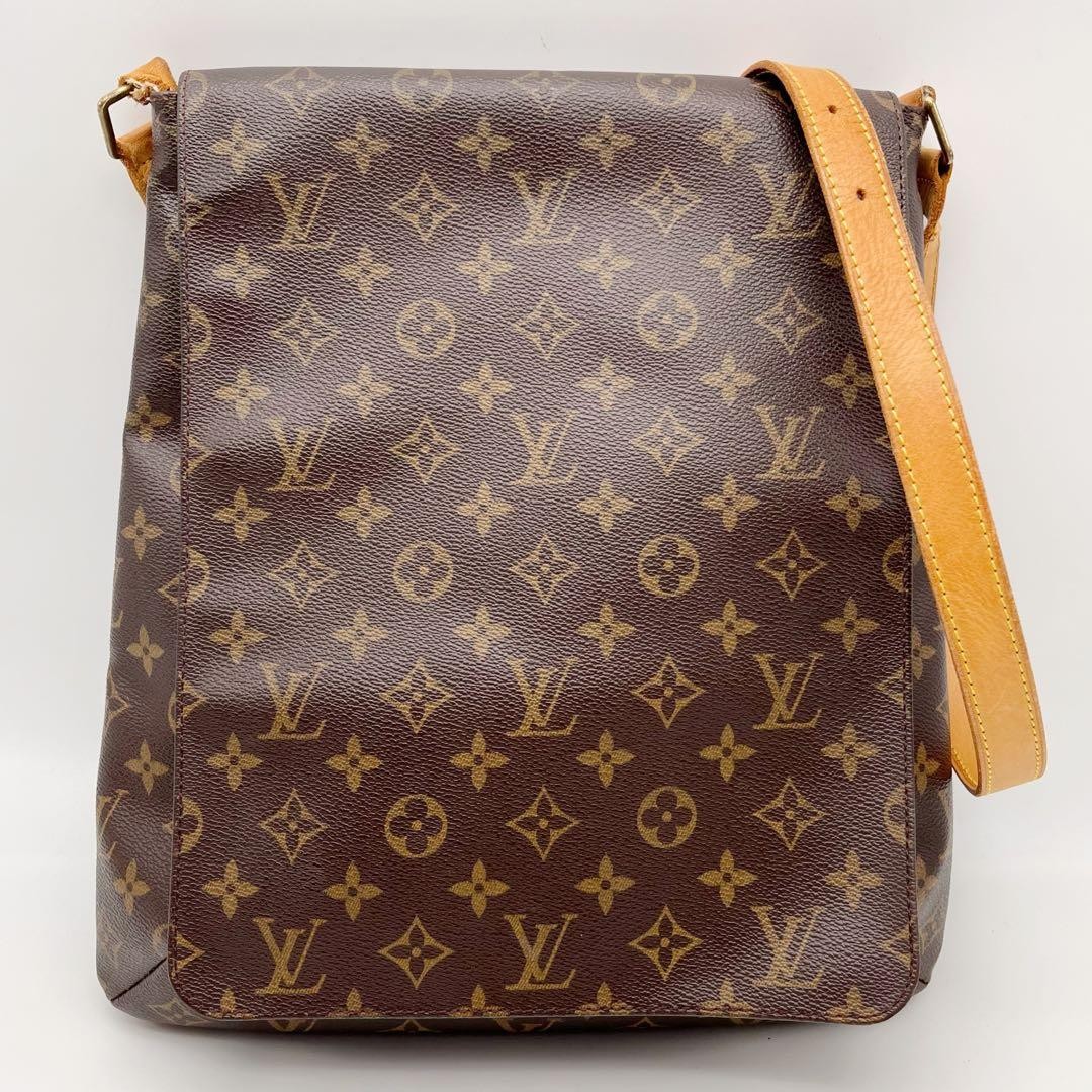 LOUIS VUITTON Musette M51256 Shoulder Bag Monogram Flap Crossbody Women's Auth