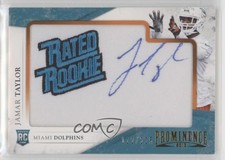 2013 Prominence Rookie Embroidered Rated Signatures Jamar Taylor Patch Auto 0l9i