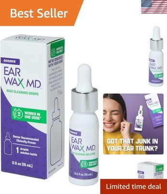 eosera Ear Wax MD - Ear Wax Dissolving Drops - Breaks Down & Dissolves Earwax...