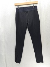 HUE Black Women's Leggings elastic waistband pants Fits Size-Small