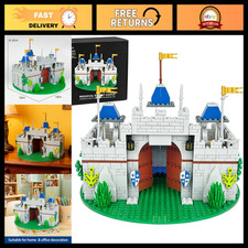 Medieval Knight Castle Building Blocks Set with 12 Knight Figures - Compatible w