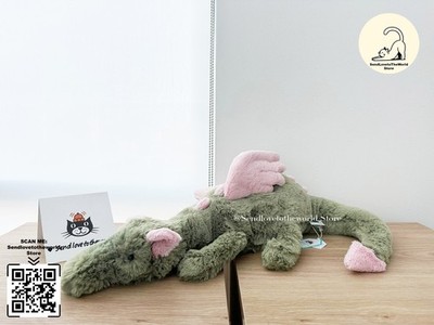 RARE* AUTHENTIC‼️Jellycat Large Malachy Dragon Green tea Matcha