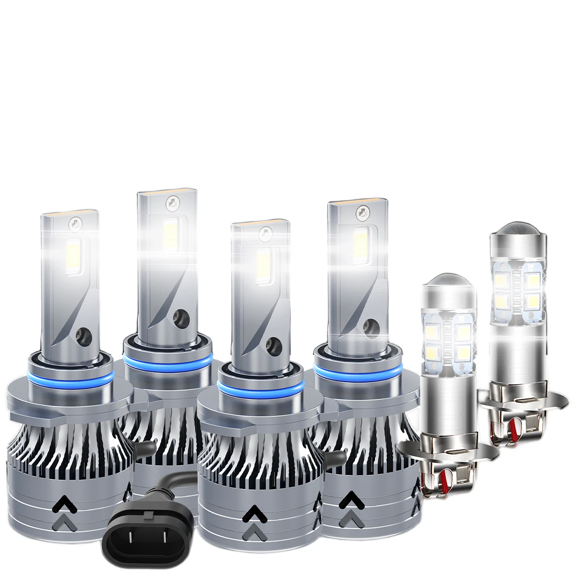 For Honda Accord 1995-1997 2003 6x 6000K LED Headlights + Fog Bulbs Kits Combo
