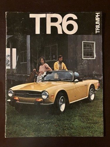 Triumph TR6 Original Brochure 1974 Collectible Automobile Advertising Vintage