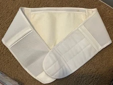 NIKKEN KENKOTHERM BACK WRAP/BELT WHITE SIZE MEDIUM #1732 - DEMO NO PACKAGE