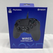 Nacon Wired Controller for PlayStation 4 PS4 and PC Black NEW SEALED