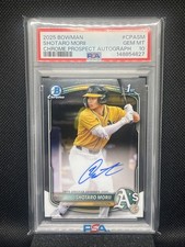 2025 Bowman Draft Shotaro Morii 1st Chrome Prospect Auto PSA 10 Athletics