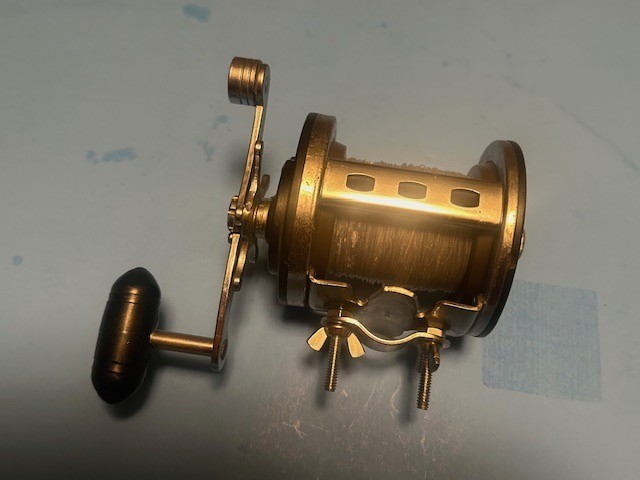 PENN JIGMASTER NO. 500 VERY VERY RARE LEFT HANDED FISHING REEL ALUMINUM SPOOL