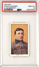 💎1909-T206⚾️Honus Wagner HOF Tobacco Card Reprint 1995 Portrait PSA-10 GEM!