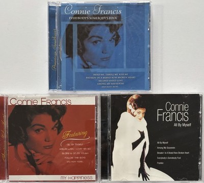 Connie Francis 3 CD Lot All By Myself - My Happiness Everybody s Somebody s Fool