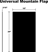 Proven Design Products Universal Snow Flap SF00UMFPB