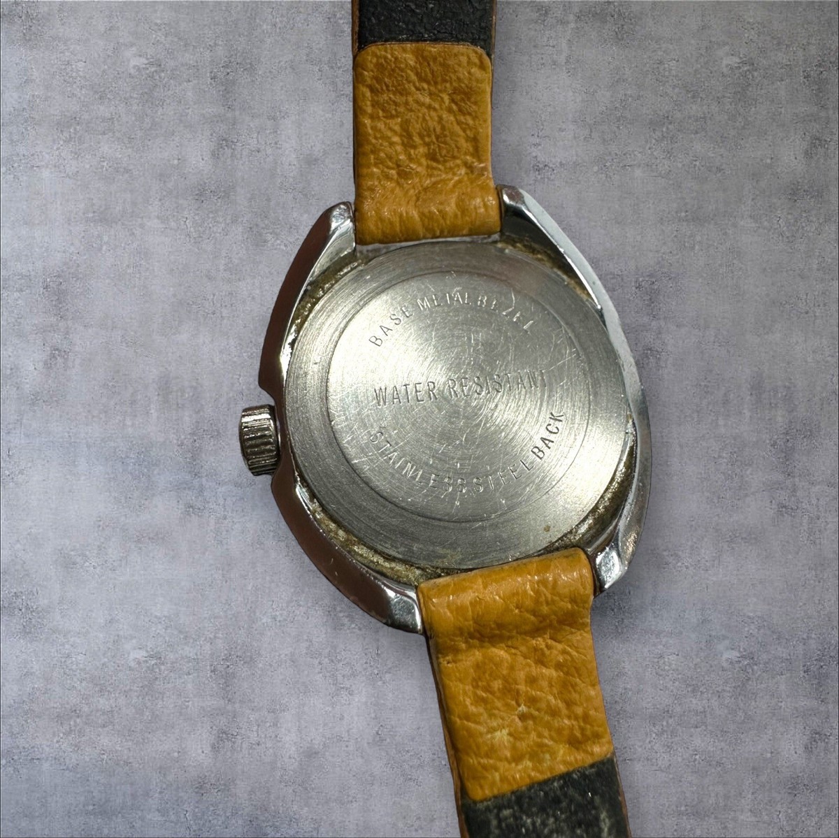 Rare Vintage Brown Dial Timex Ladies 1970s UFO Stainless  display picture 3