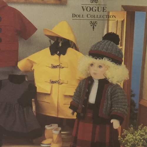 Vintage Vogue Craft Pattern 18" Doll Lot Of TWO Coats Camping Linda Carr Uncut - Picture 4 of 7