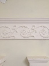 Plaster Coving. Victorian Scroll C5. Delivery Available. VAT included.