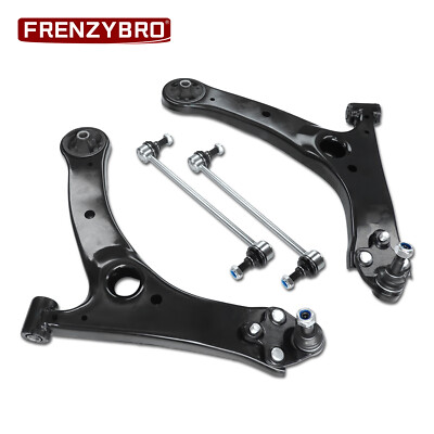 4x Front Lower Control Arms Ball Joints Sway Bars For 2014 - 2019 Toyota Corolla