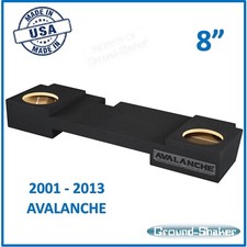 Ground Shaker Chevy Avalanche 2001 - 2013 8" Dual Subwoofer Enclosure Sub Box 8"