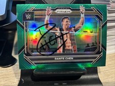 Signed Dante Chen 2023 Panini Prizm Green # 60 NXT - Autographed