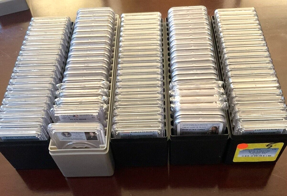 LOT of 2 US Dollar $1 PCGS NGC Graded PROOF COINS PR69 Multi Dates Mint Label 🏆 - Image 4 of 4