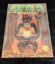 Ultima III : Exodus (1983 release GLOSSY box) Apple IIe with box, map, booklets