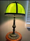 Antique Tiffany stain glass table lamp