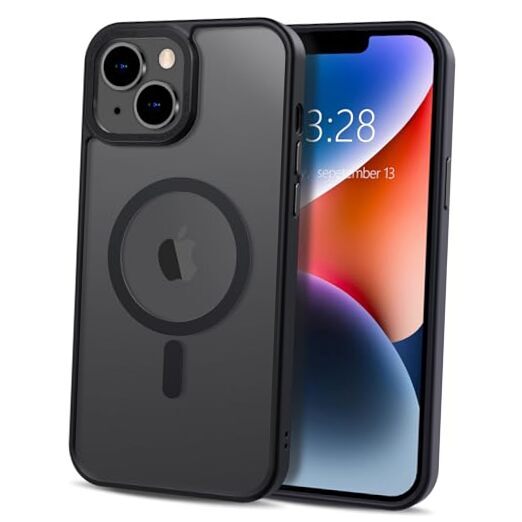 for Case Magnetic Phone Case [Compatible with MagSafe] Soft iPhone 14 Black