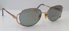 Vintage Luxottica 2184 Pink Gold Oval Metal Sunglasses Italy FRAMES ONLY