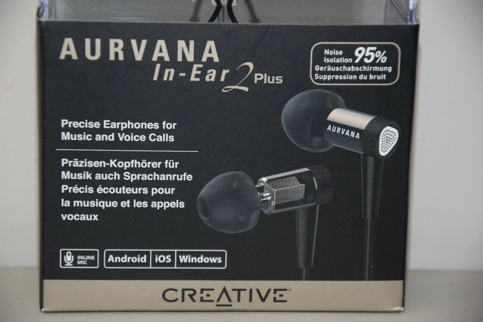 Creative Aurvana EF0670 In-Ear2 Plus In Ear Earphones In-Ear 2 Headphones Remote - Image 2 of 4
