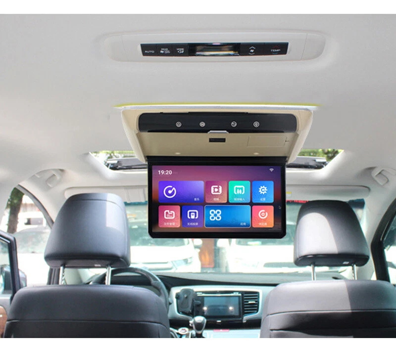15.6"Android 10 Car Overhead Roof Monitor IPS Screen 1080P WIFI HDMI BT Speaker - Image 2 of 4
