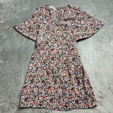 BCBGeneration Dress Women's Size 2 Multicolor Mini Open Back Short Sleeve!