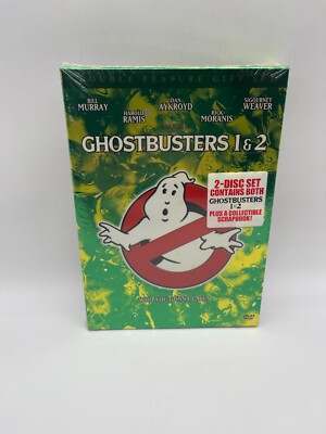 Ghostbusters 1 & 2 Double Feature Gift Set 2005 2-Disc Set Collectible Scrapbook