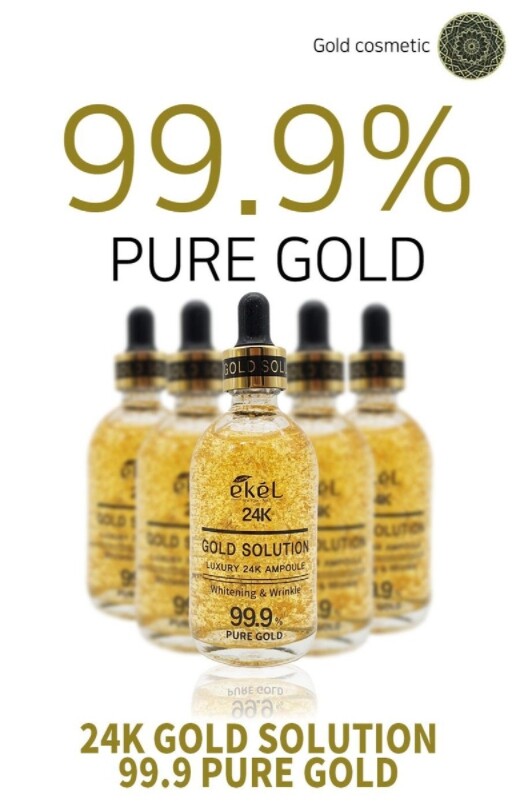 99.9% 24K Gold Solution Luxury Ampoule 100ml Anti-Aging Moist
