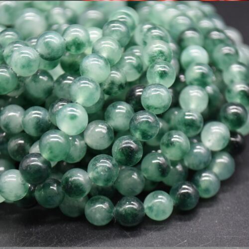Moss Jade (Dyed) Round Beads  4mm, 6mm, 8mm, 10mm - 15" Strand - Picture 1 of 10