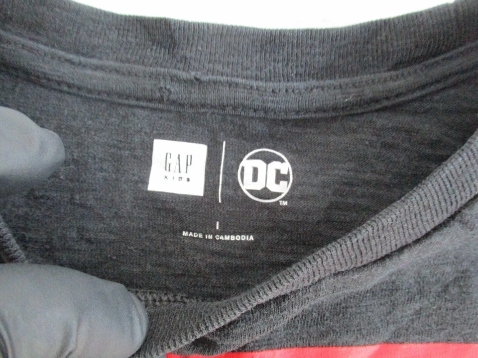 Gap Kids DC Flash Logo Black T-Shirt sz L - Image 2 of 4
