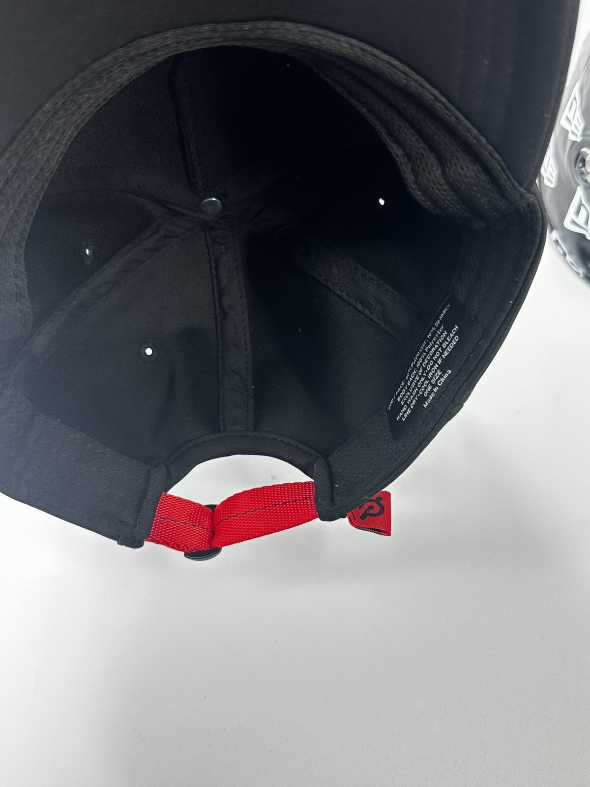 Peloton Hat Baseball Cap Solid Black Embossed Wor… - image 8