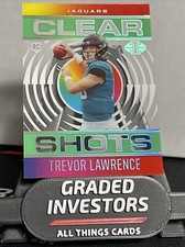 2021 Illusions Trevor Lawrence Clear Shots Emerald Rookie RC #CS-16 Jaguars O450