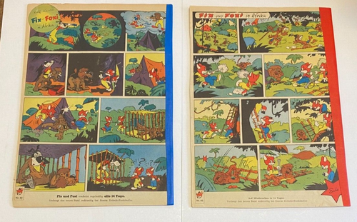 Fix und Foxi Nr. 93 + 94 Rolf Kauka Pabel Verlag 1957 mit Lupo Hops u Stops 50er - Bild 2 von 2