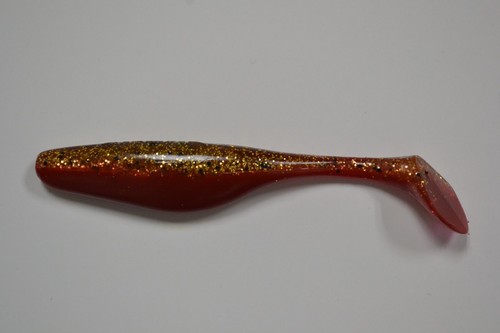 Leurre Jenzi River Shad – Couleur Marron/orange – Pour Brochet, Sandre, Perche – Neuf