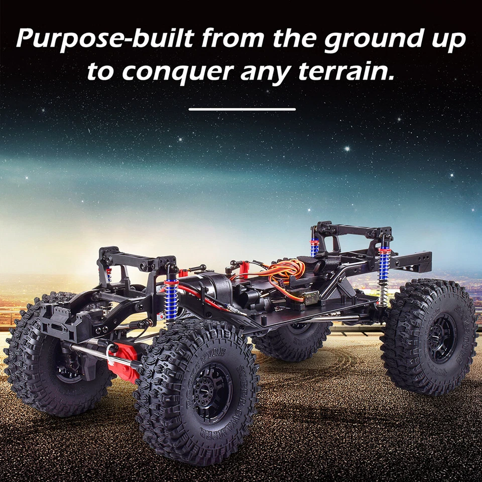 RC 313mm 2-Gang-Getriebe Chassis + Motor für 1/10 Traxxas TRX-4 Auto Cars - Bild 2 von 4
