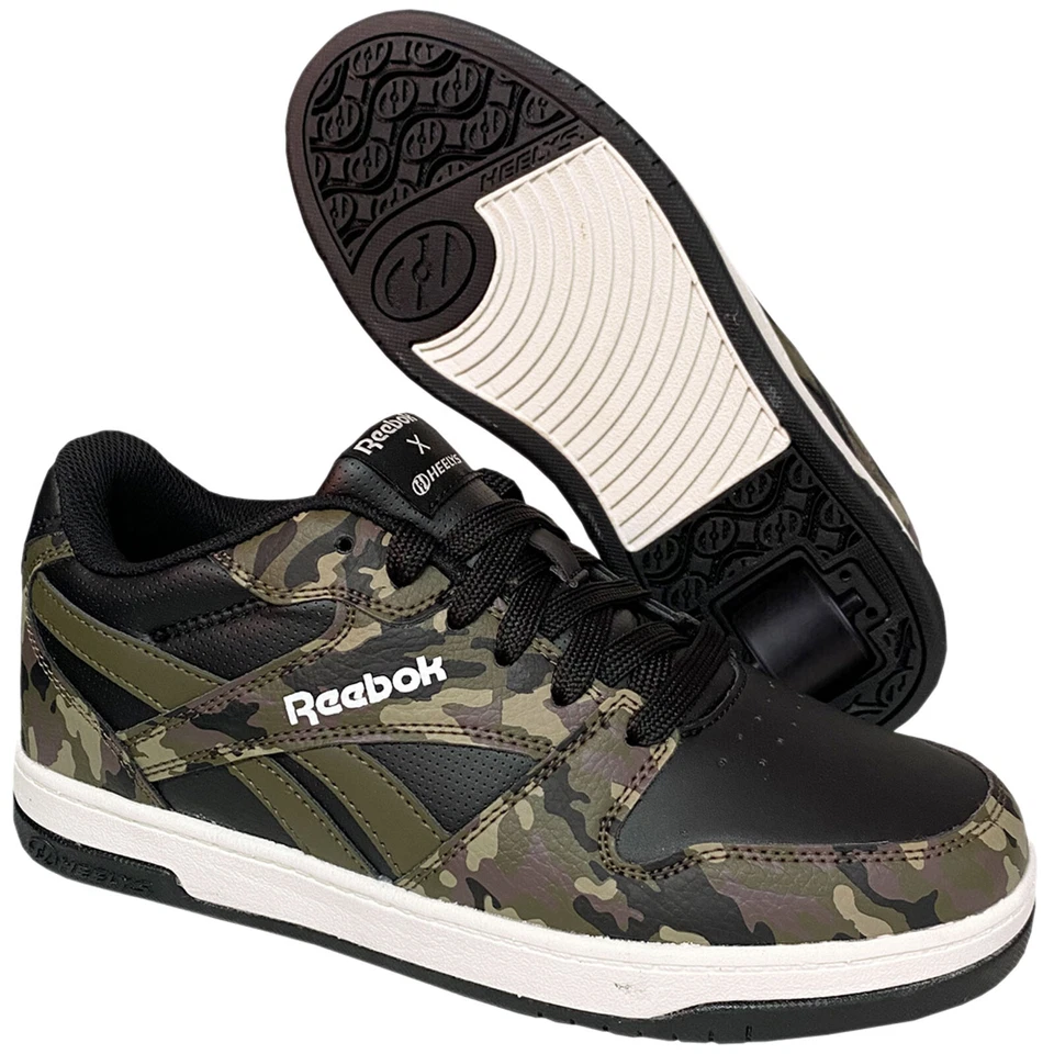 Heelys Reebok BB4500 Low Schuhe mit Rollen Rollschuhe Sneaker Heely Camo NEU