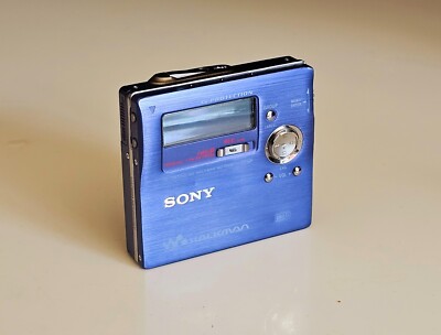 SONY・WALKMAN・MZ-R909 Rare Blue Sony MZ-R909 Mini Disc Player/Recorder Walkman full