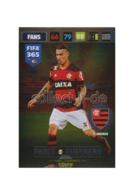Fifa 365 Cards 2017 - 051 - Paolo Guerrero - Fans Favourites - Flamengo