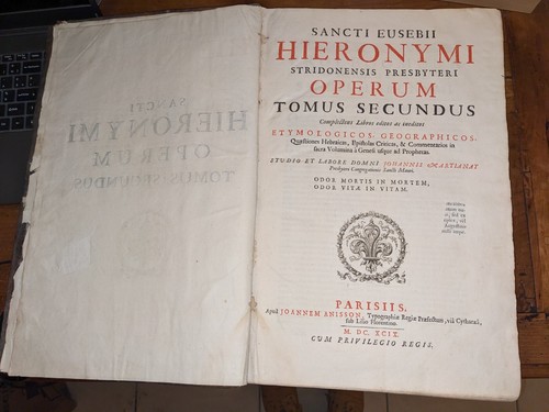 altes Buch - Sancti Eusebi Hieronymi operum, Band 2 - 1699 - Bild 6 von 19