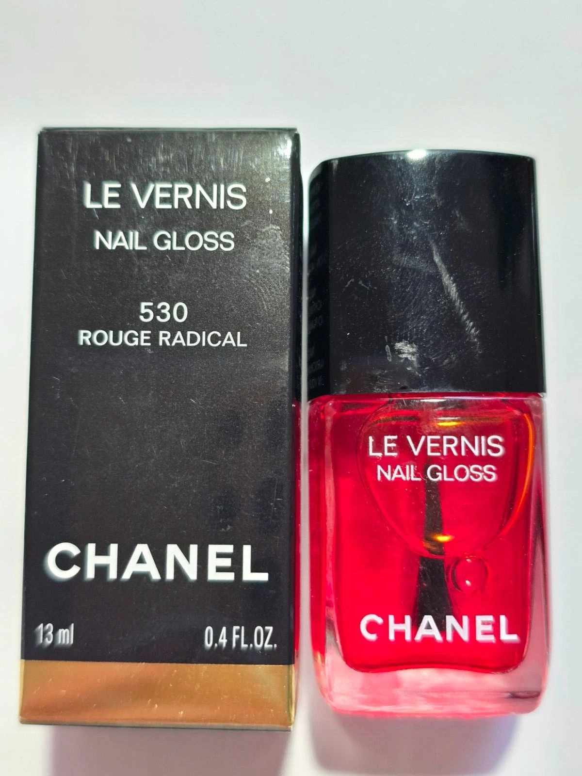 Chanel Le Vernis Nail Polish Rouge Radical #530, Limited, New, Boxed. Red Jelly