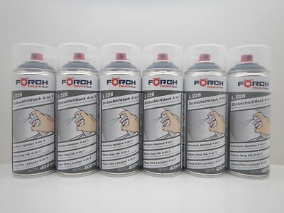 6x 4 in 1 RAL DB 7350 NOVAGRAU GRAU DICKSCHICHTLACK LACK SPRAY SPRAYDOSE 400ML 